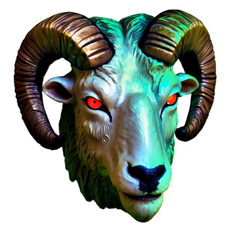 Ram Head With Glowing Eyes Png 58 PNG Image