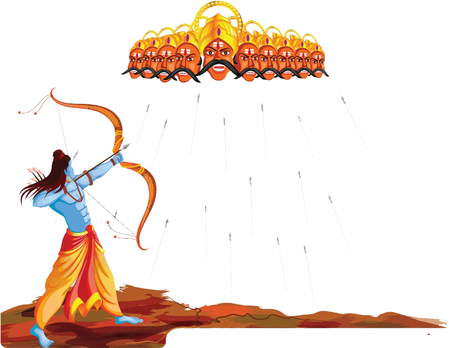 Rama_ Arrows_ Ravana_ Dussehra PNG Image