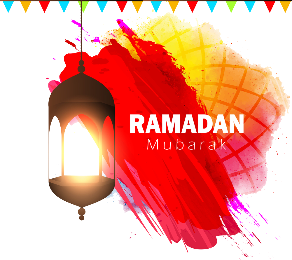 Ramadan Mubarak Lantern Celebration PNG Image