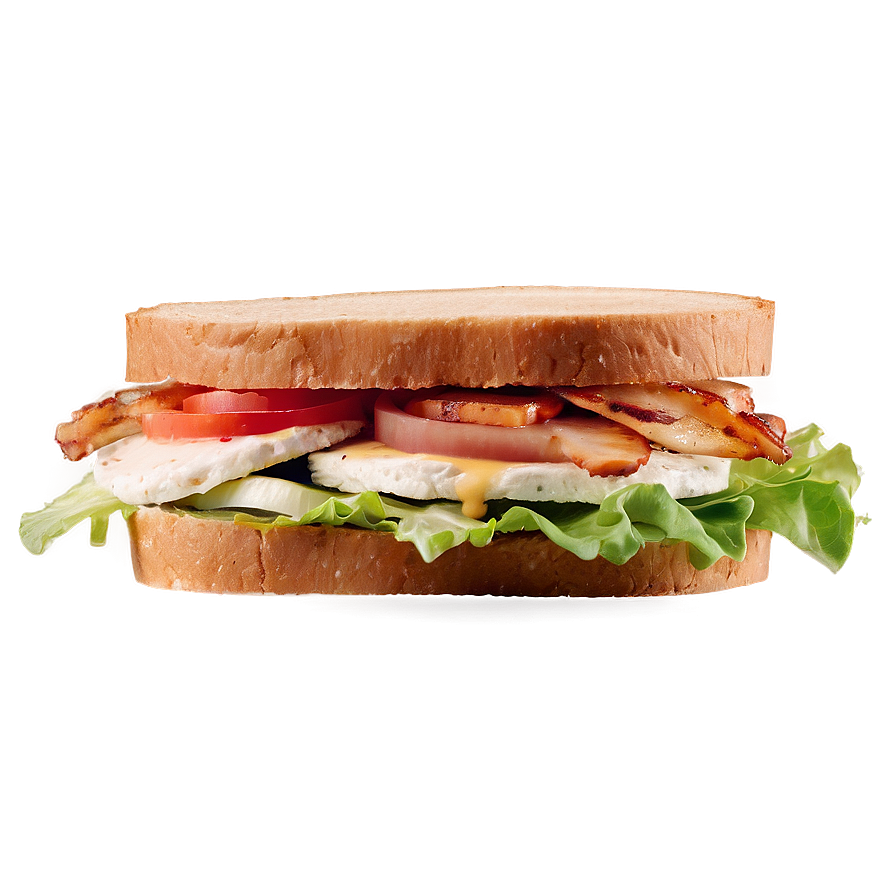 Ranch Chicken Club Sandwich Png Pnk69 PNG Image