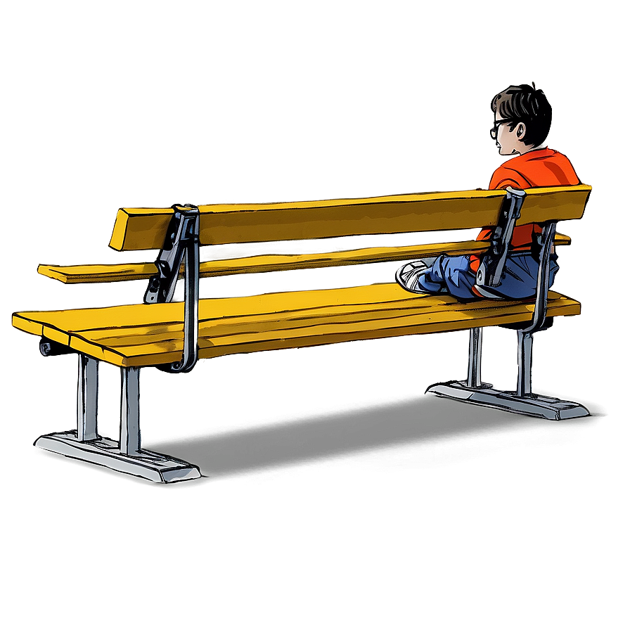 Random Person Sitting On Bench Png Kle PNG Image