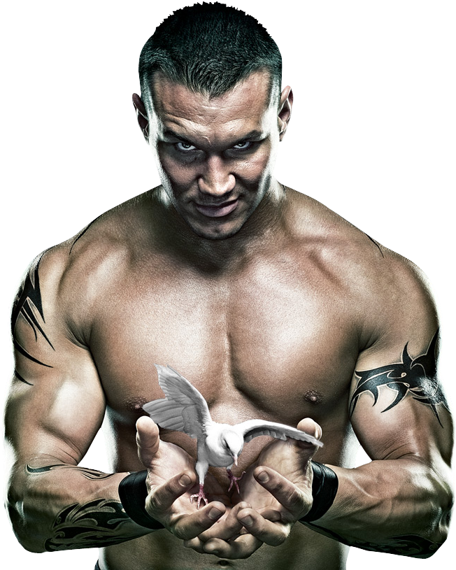 Randy Orton Dove Power Pose PNG Image