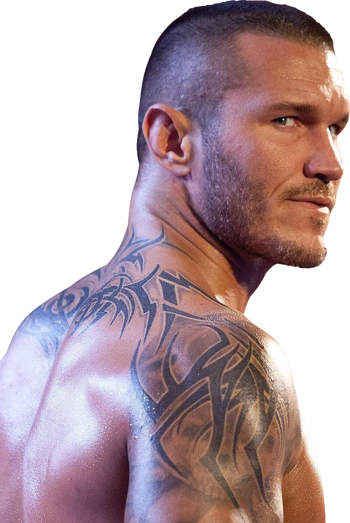 Randy Orton Tribal Tattoo Profile PNG Image