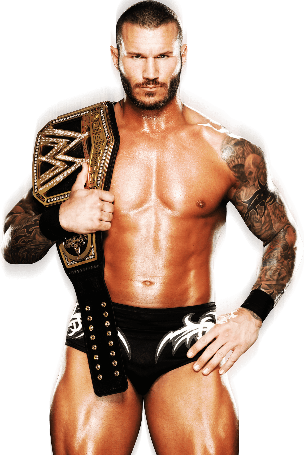 Randy Orton W W E Champion Pose PNG Image