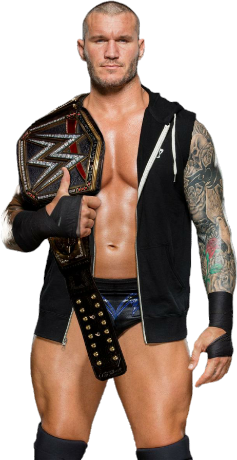 Randy Orton W W E Champion Pose PNG Image