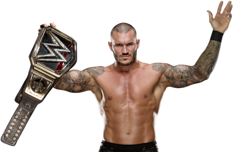 Randy Orton W W E Champion Pose PNG Image