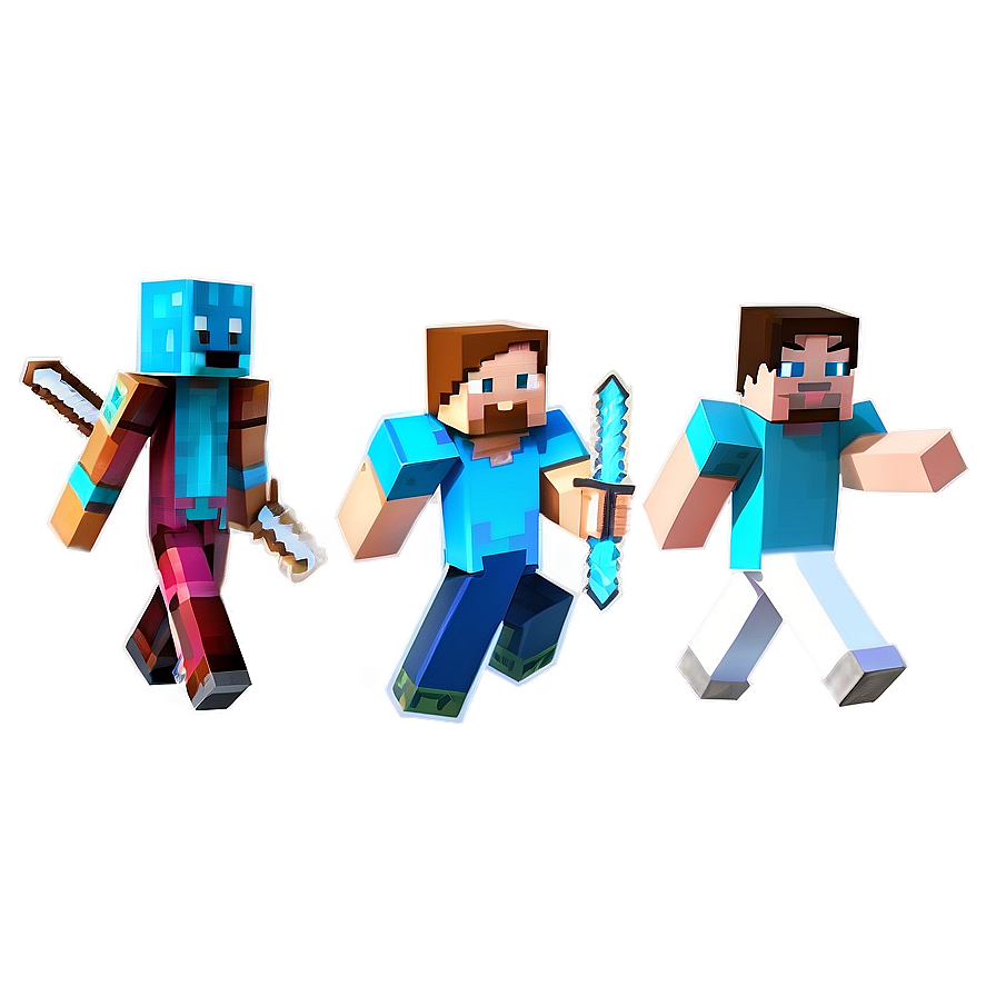 Rare Minecraft Characters Png Lux75 PNG Image