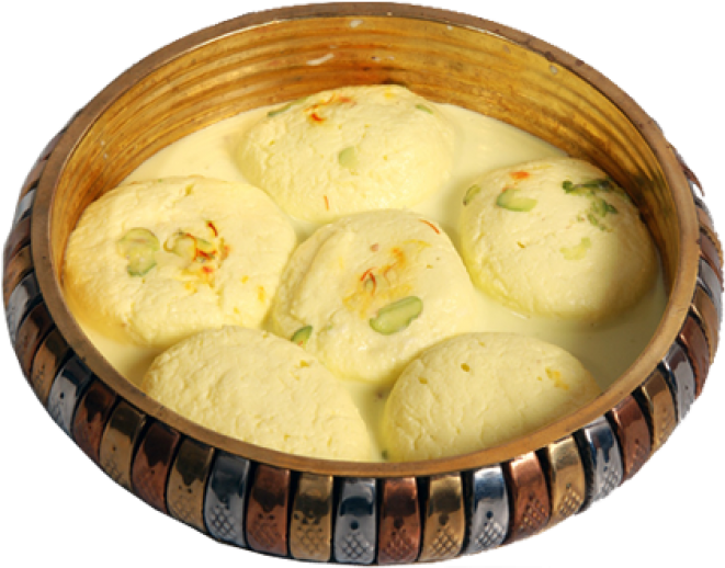 Rasgulla Indian Sweet Dish PNG Image