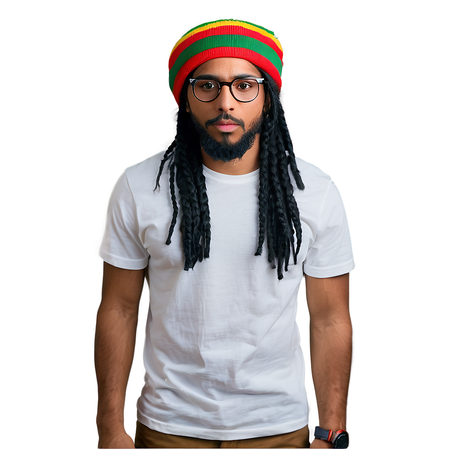 Rasta Hat With Braids Png 94 PNG Image