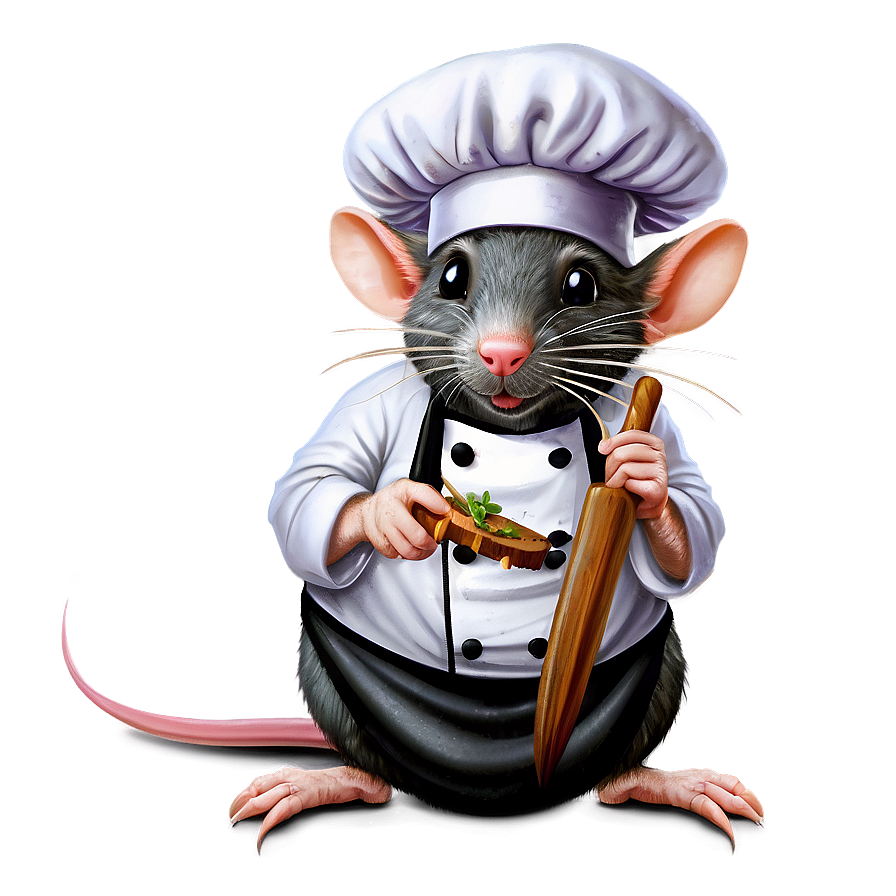 Rat Chef Cooking Png 20 PNG Image