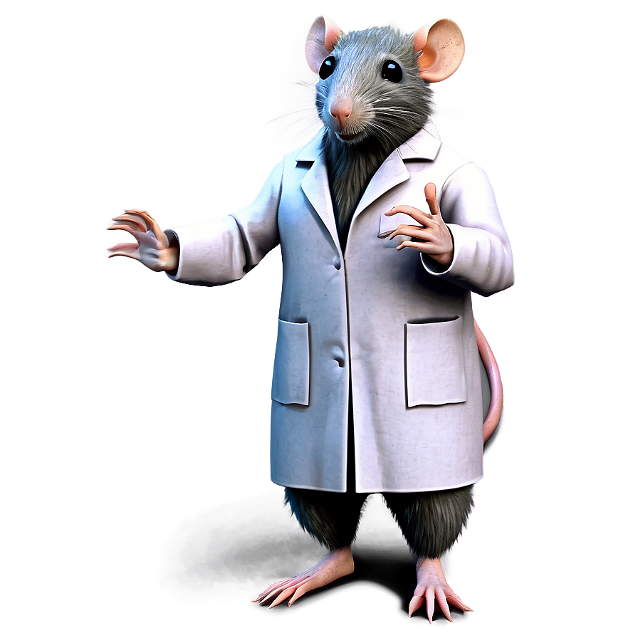 Rat In Lab Coat Png 05042024 PNG Image