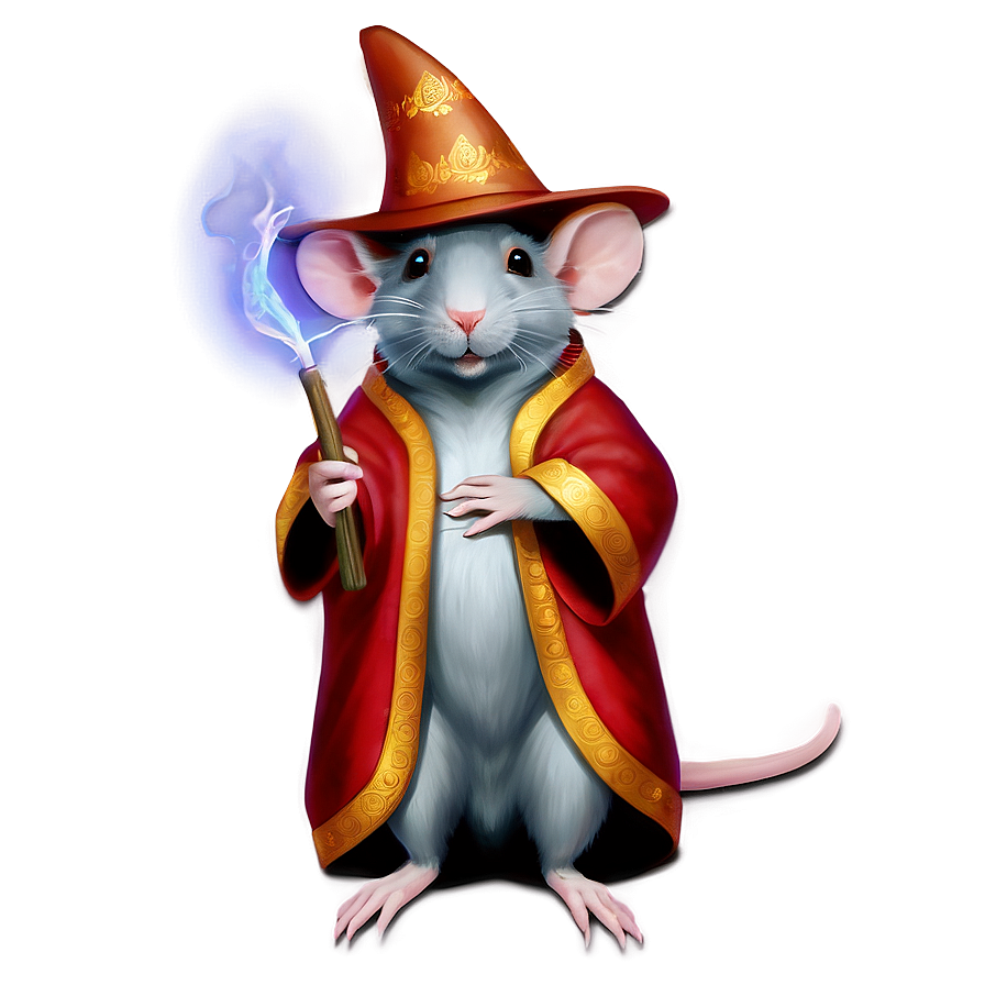 Rat Wizard Magic Png Tob PNG Image