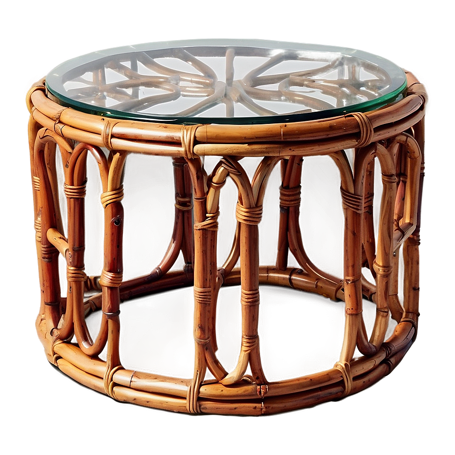 Rattan Side Table Png Hpr16 PNG Image