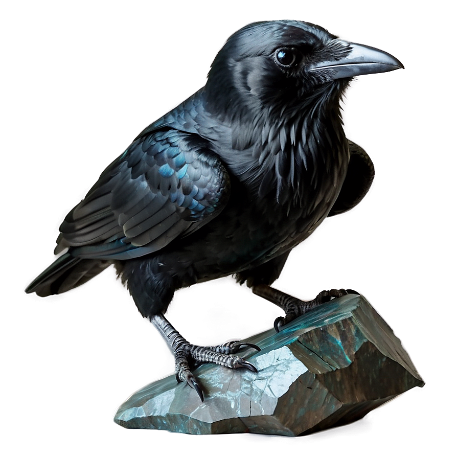 Raven Carrying Gemstone Png 06122024 PNG Image