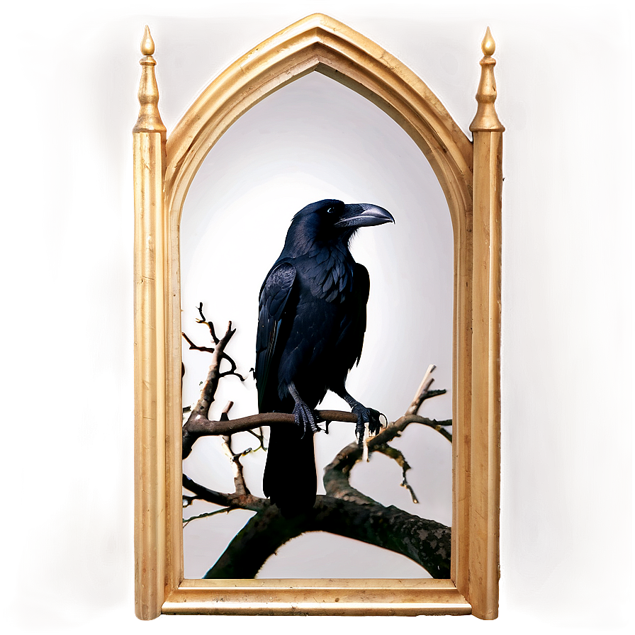 Raven In Gothic Style Png 06122024 PNG Image