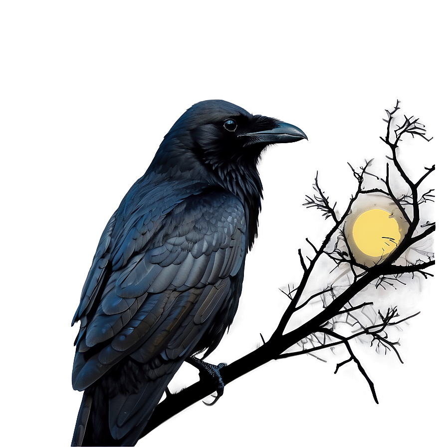 Raven In Moonlight Png Tlm PNG Image