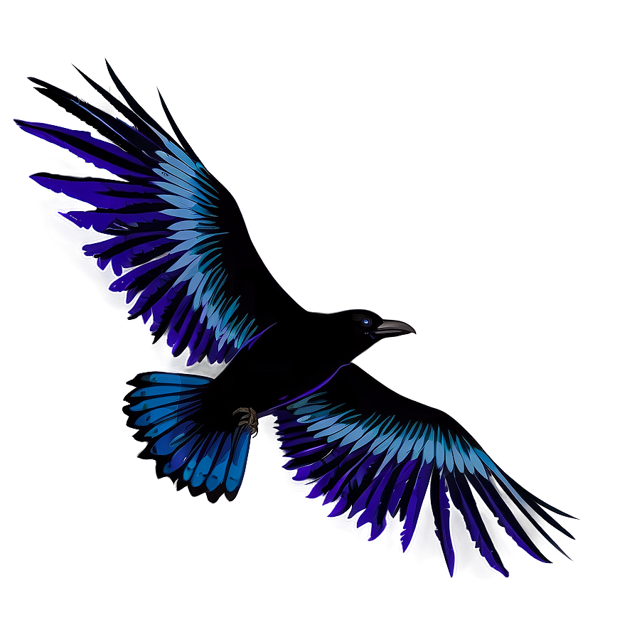 Raven With Open Wings Png 06122024 PNG Image