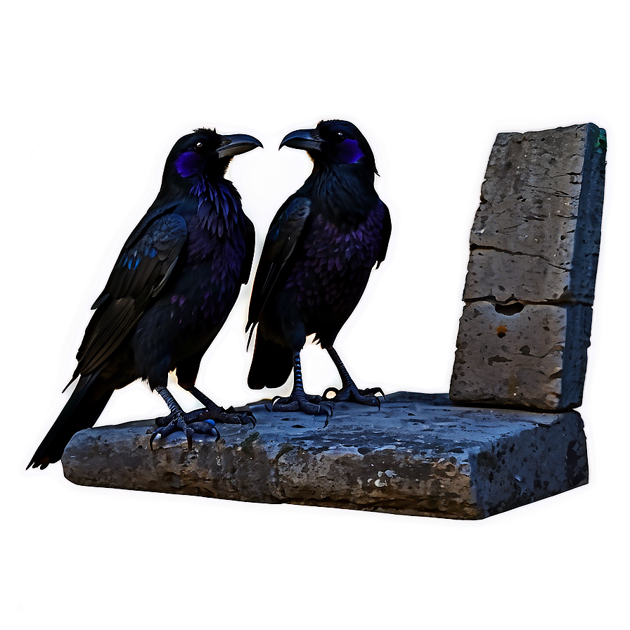 Ravens At Ancient Ruins Png 36 PNG Image