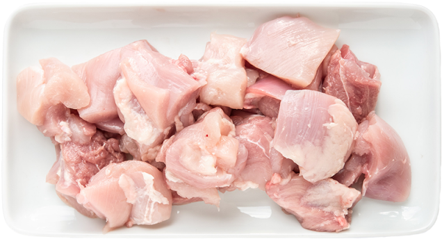 Raw Chicken Pieceson Plate PNG Image