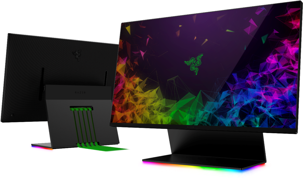 Razer Gaming Monitorand Laptop Stand PNG Image