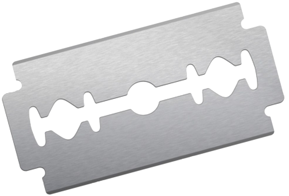 Razor Blade Closeup PNG Image