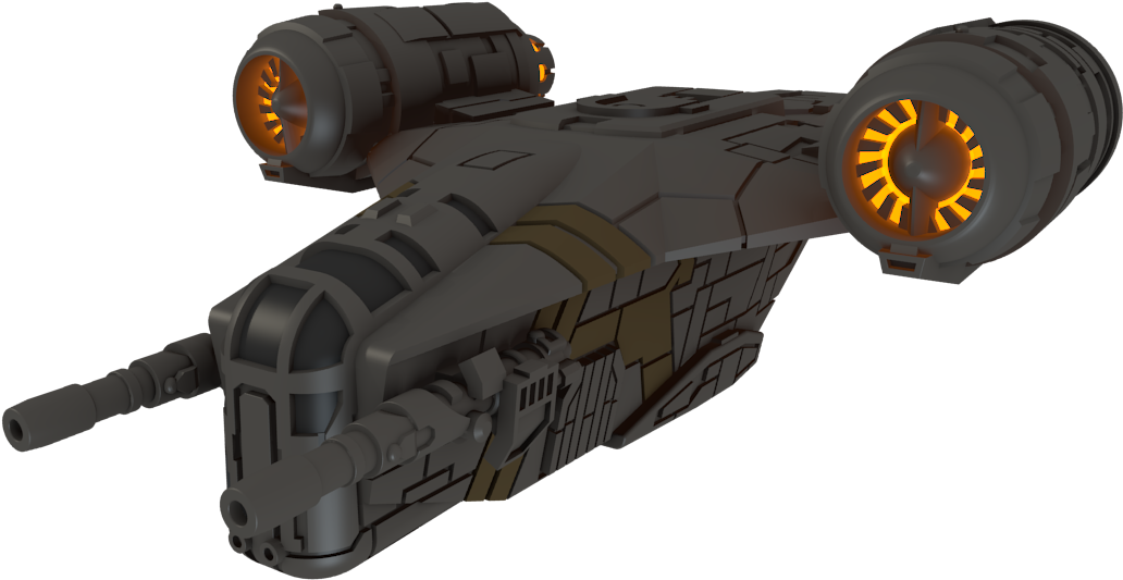 Razor Crest Spaceship Mandalorian PNG Image