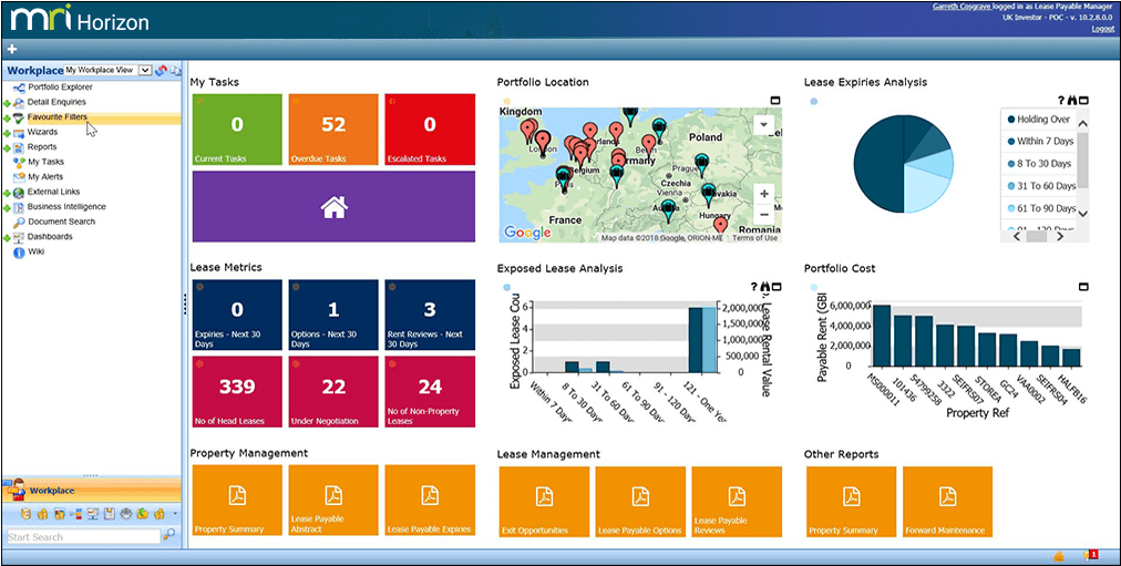 Real Estate Portfolio Management Dashboard PNG Image