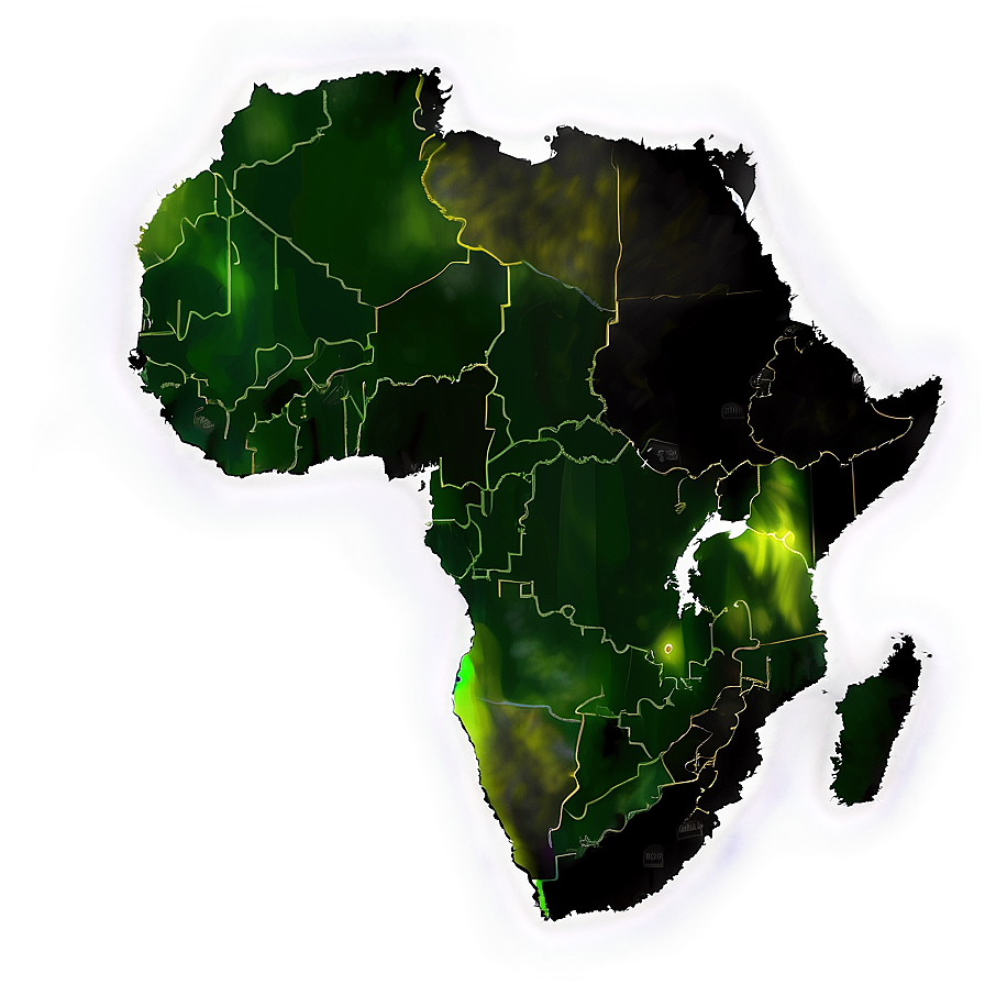 Realistic Africa Outline Png 06262024 PNG Image