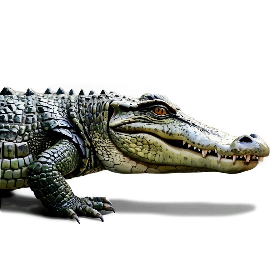 Realistic Alligator Art Png Otu92 PNG Image