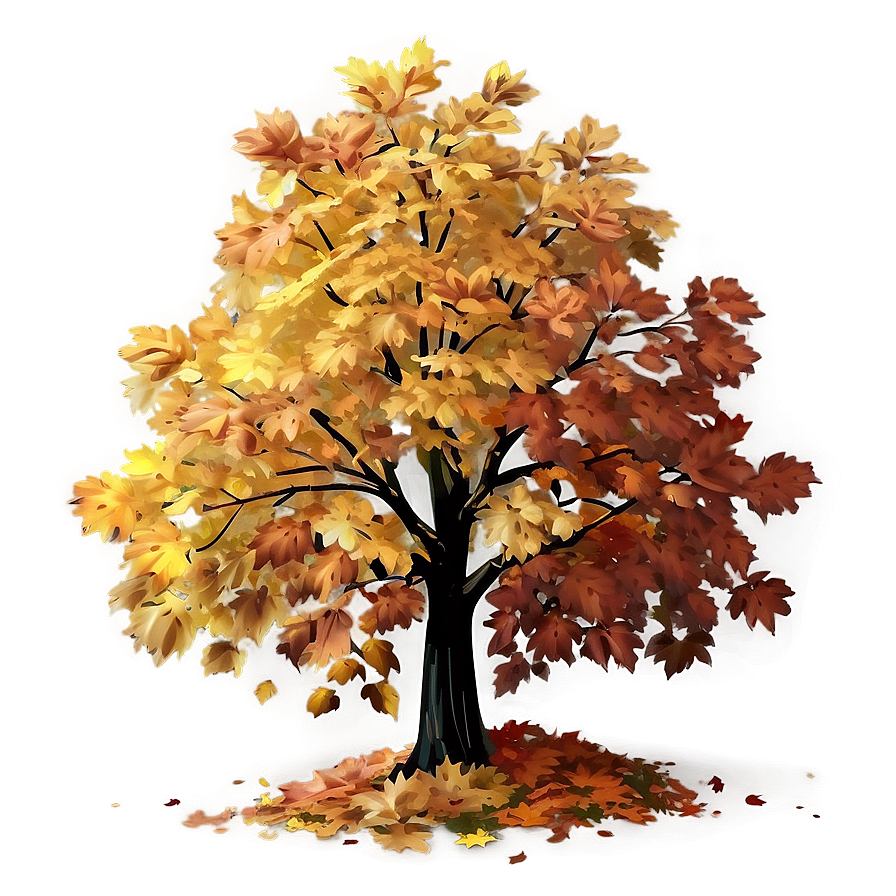 Realistic Autumn Tree Png Jhu48 PNG Image