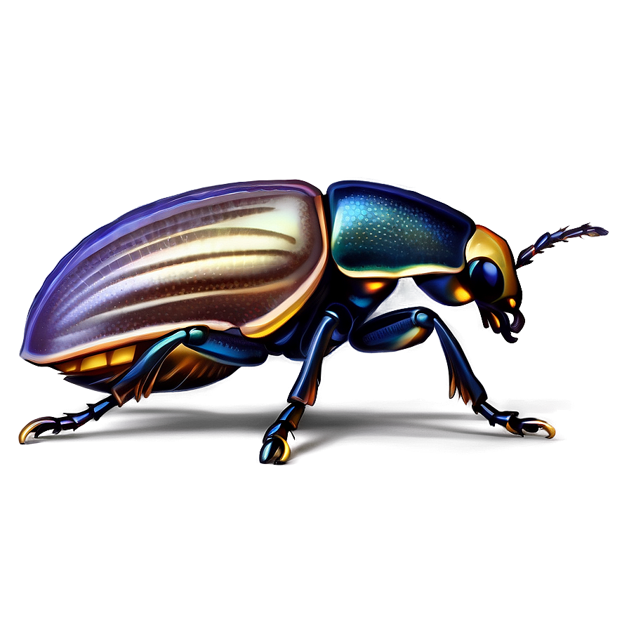 Realistic Beetle Illustration Png Tir PNG Image