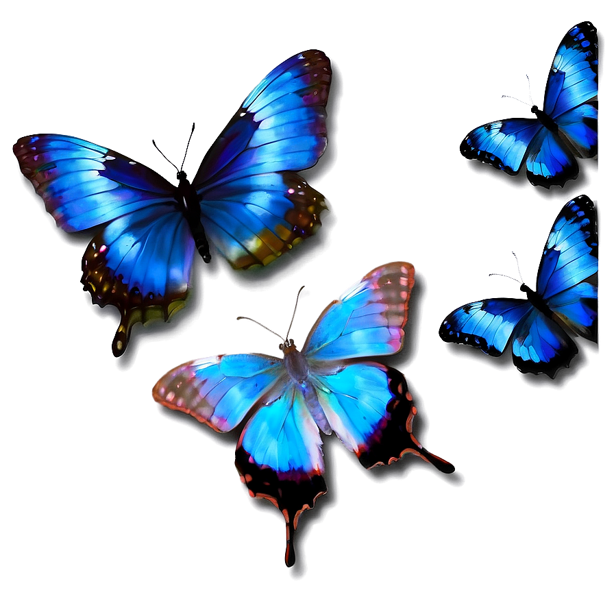 Realistic Blue Butterfly Image Png Eyh85 PNG Image