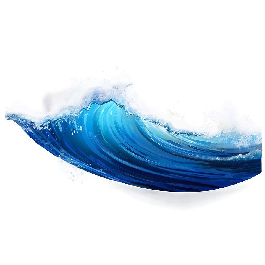 Realistic Blue Wave Png 47 PNG Image