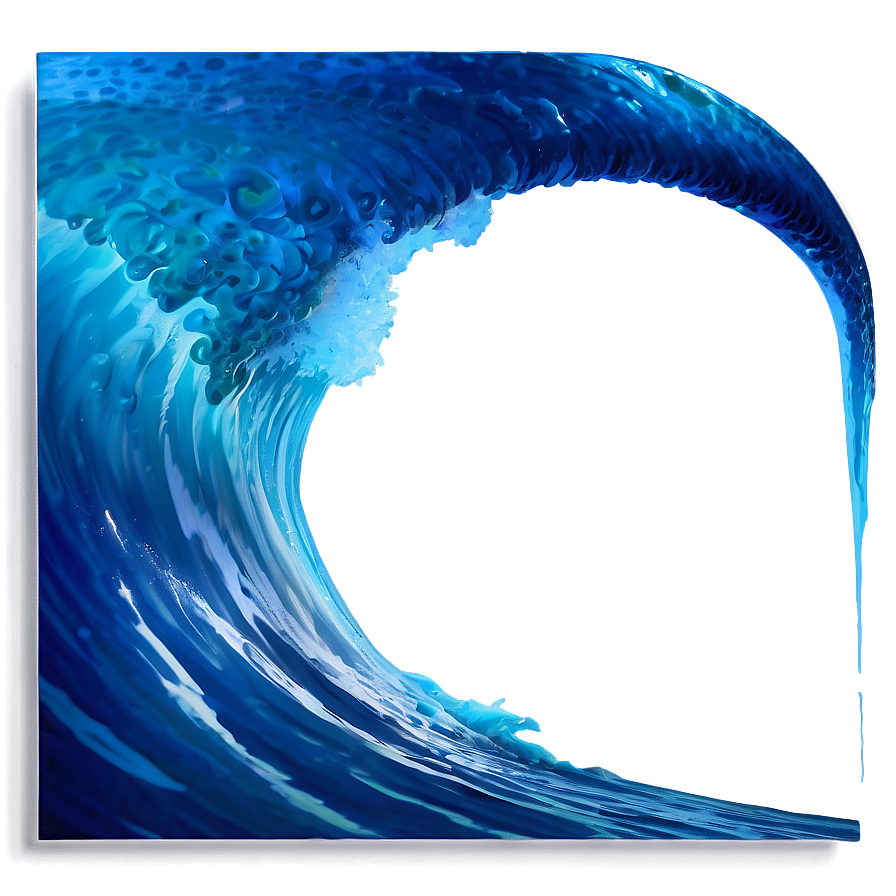 Realistic Blue Wave Png Cgi34 PNG Image