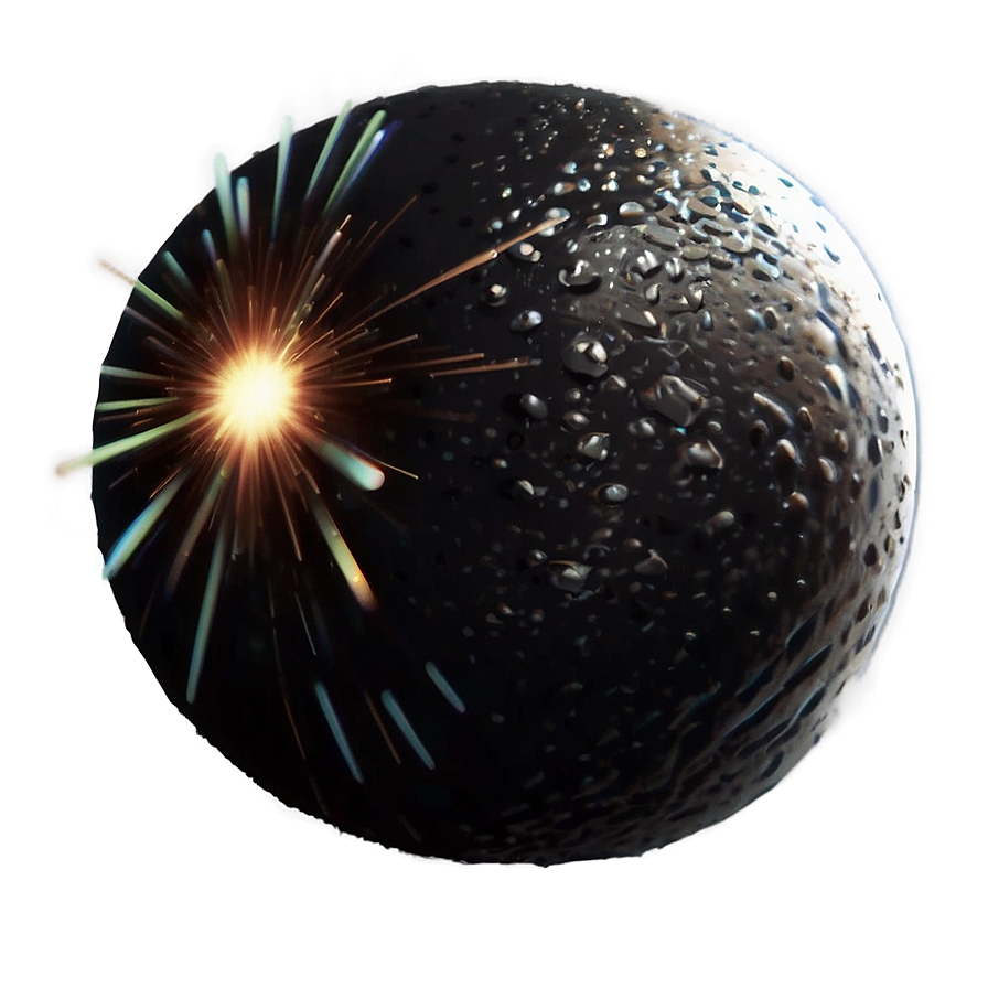 Realistic Cannonball Impact Png Utx PNG Image