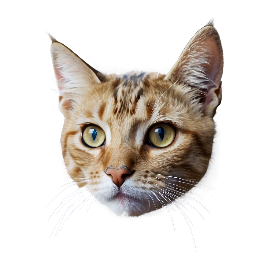 Realistic Cat Head Drawing Png Sgk51 PNG Image