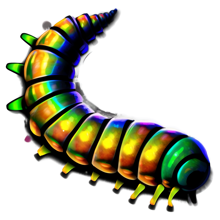 Realistic Caterpillar Design Png 62 PNG Image