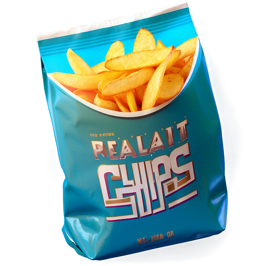 Realistic Chips Bag Png 4 PNG Image