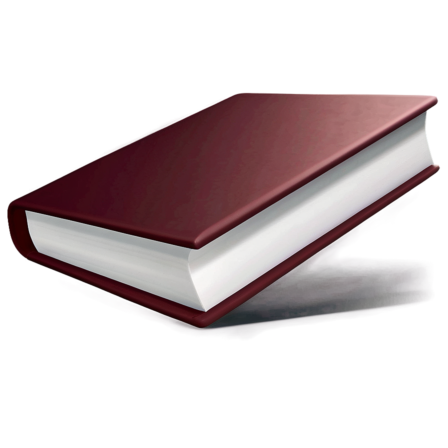 Realistic Closed Book Png 06282024 PNG Image