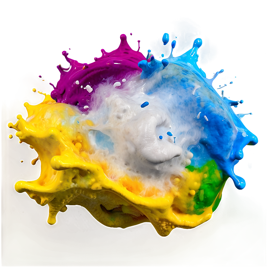 Realistic Color Splash Png Tcu63 PNG Image