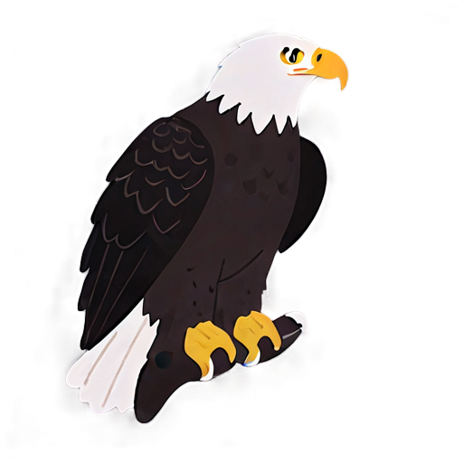 Realistic Eagle Drawing Png D PNG Image