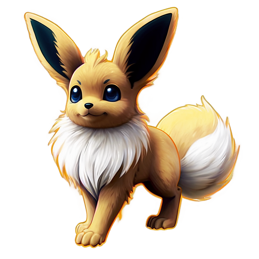 Realistic Eevee Art Png Afk PNG Image