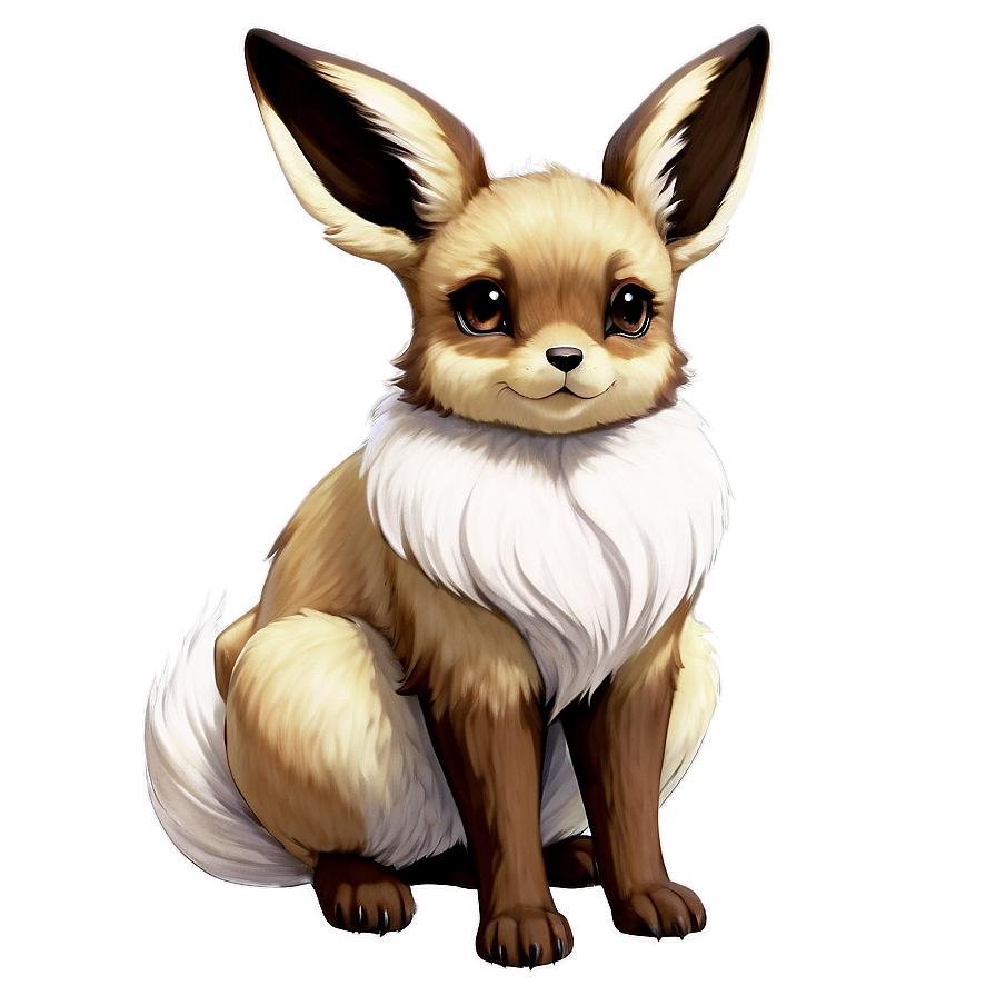 Realistic Eevee Art Png Dbd PNG Image