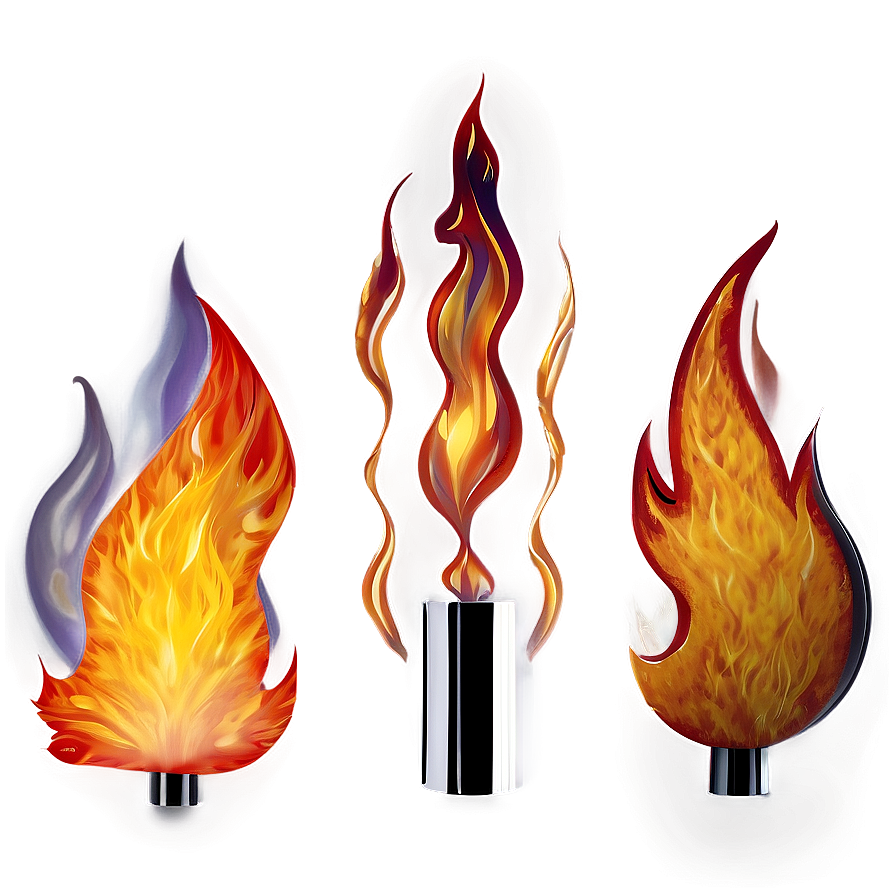 Realistic Fire Flames Png Kka PNG Image