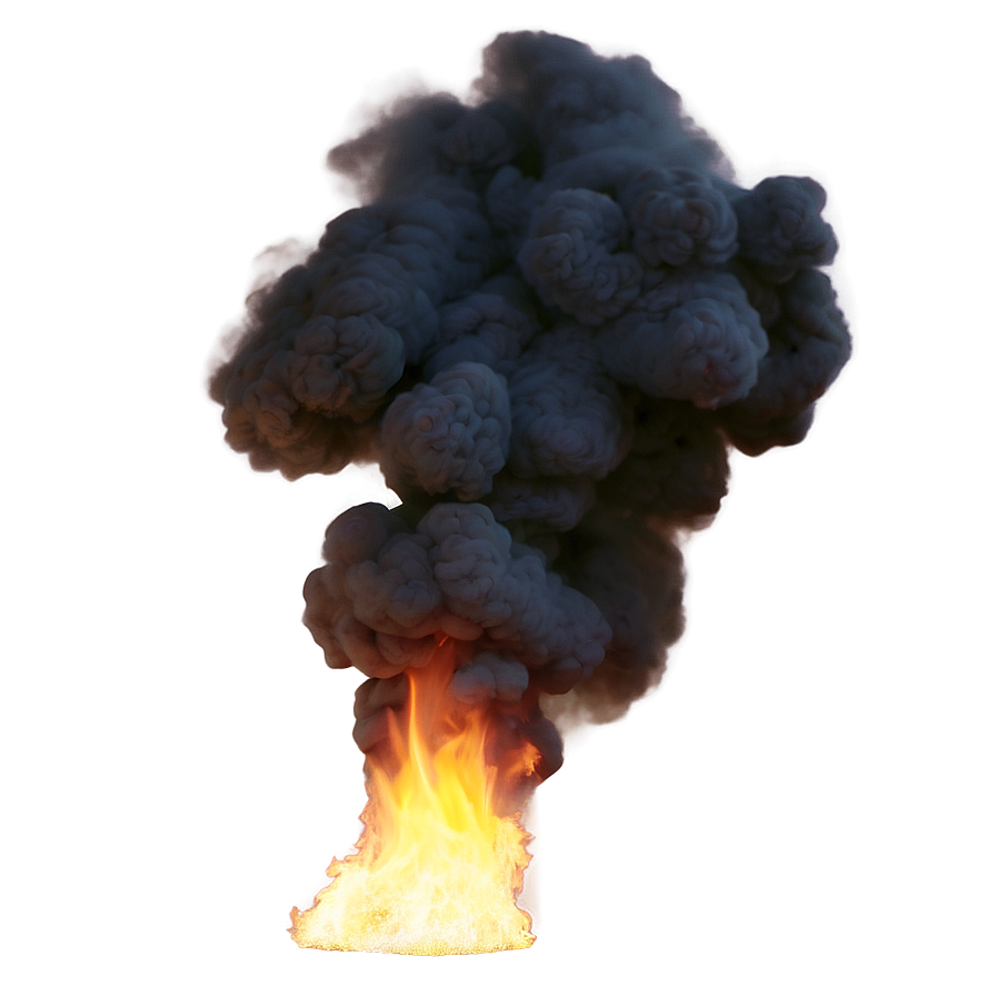 Realistic Fire Smoke Png Nhi14 PNG Image