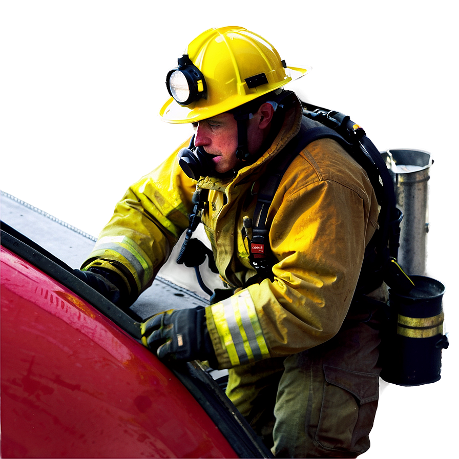 Realistic Fireman Png Dok PNG Image