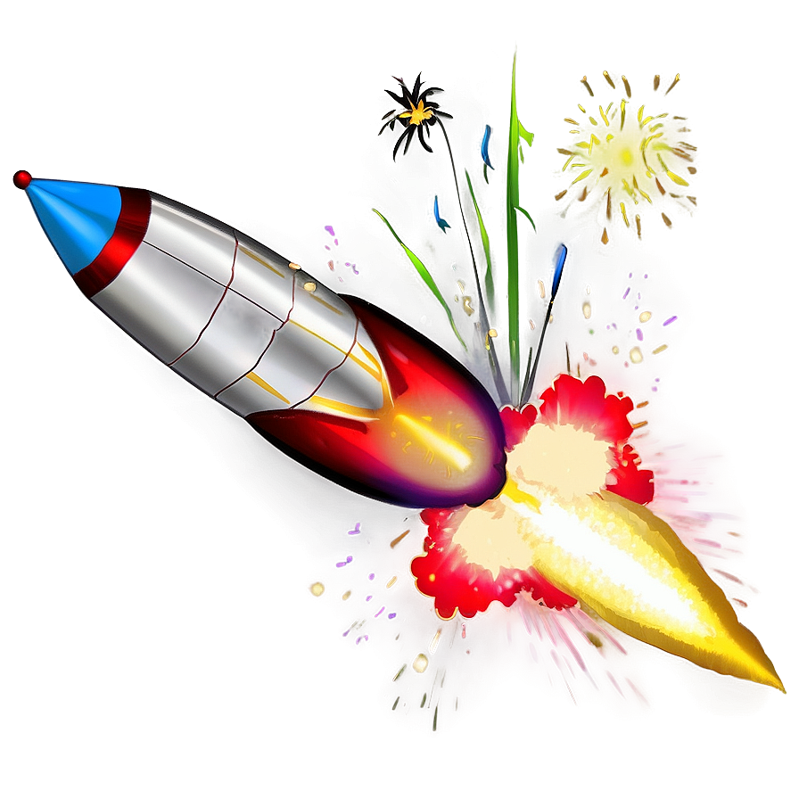 Realistic Firework Rocket Png Uee75 PNG Image