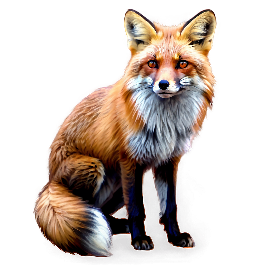 Realistic Fox Sketch Png 05062024 PNG Image