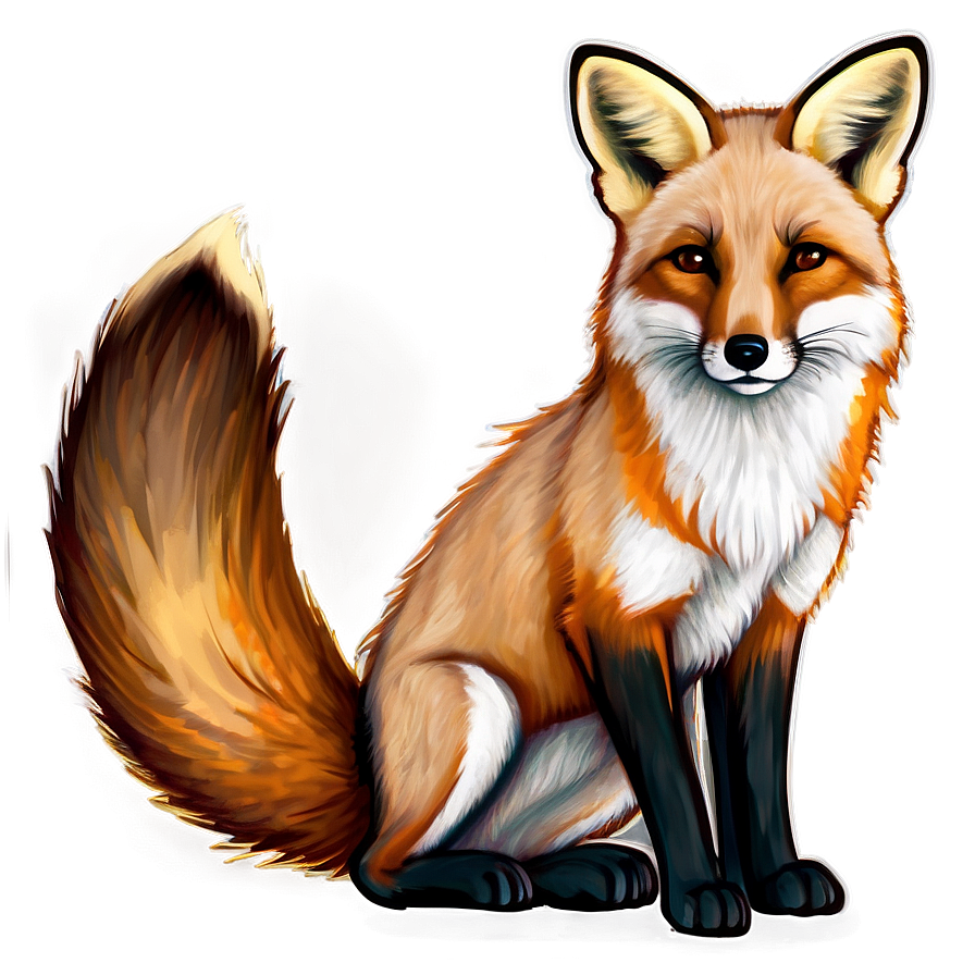 Realistic Fox Sketch Png Aly14 PNG Image