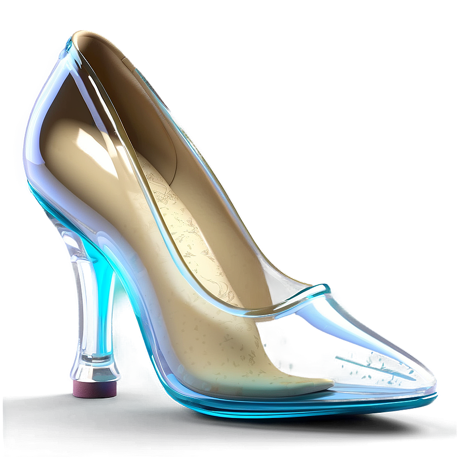 Realistic Glass Slipper Render Png Lew82 PNG Image